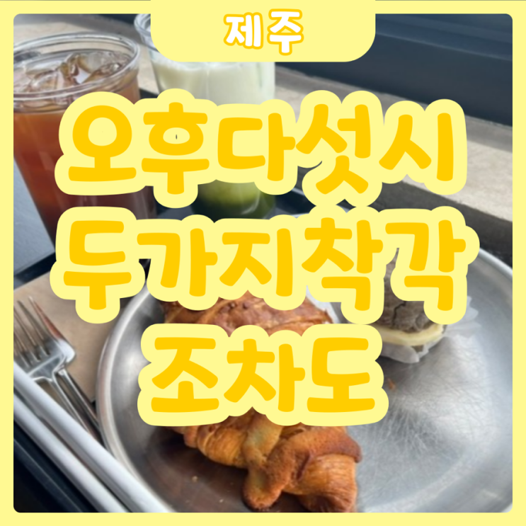  [제주|조천] 오후다섯시 두가지착각 조차도 | 눈과 입이 모두 즐거운 제주도 감성카페 추천