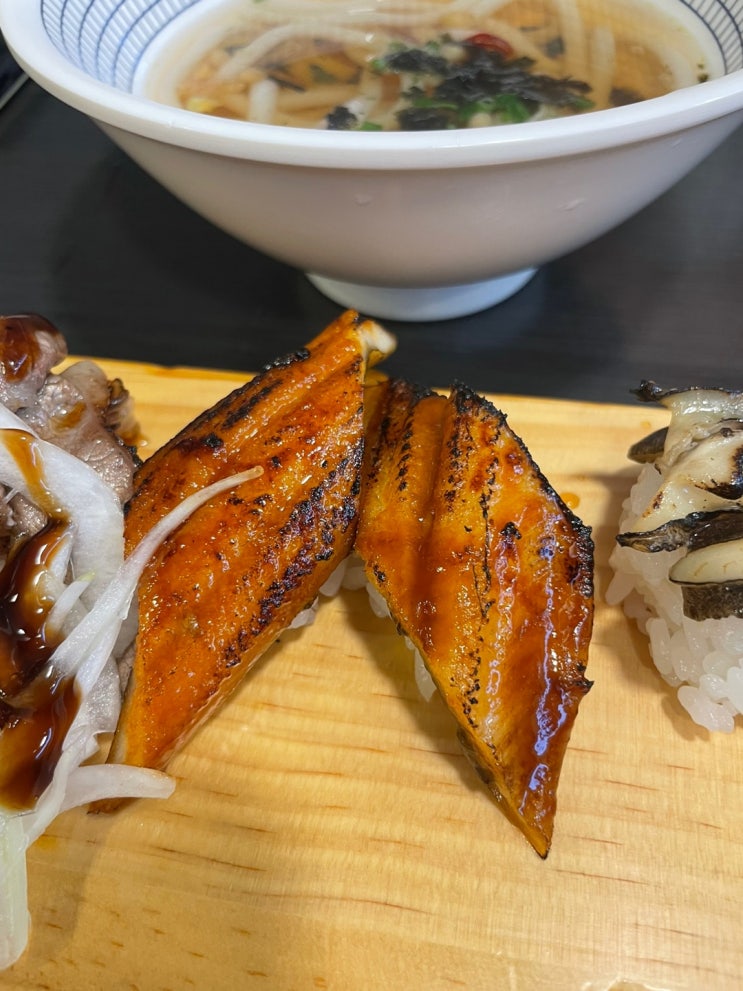  [성남 태평역 맛집] 1미터초밥+고르곤졸라 피자+새우튀김+우동까지 갓성비 초밥집 스시명