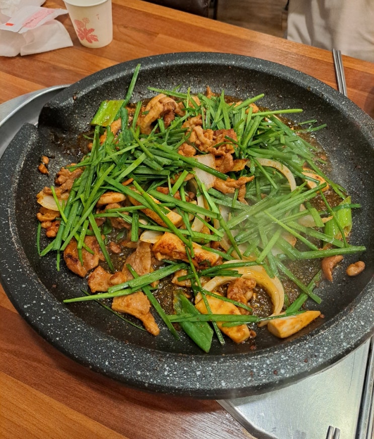 수서역 점심 혼밥 식당 황금유황오리 부추덕 오리불고기+볶음밥 내돈내산 후기