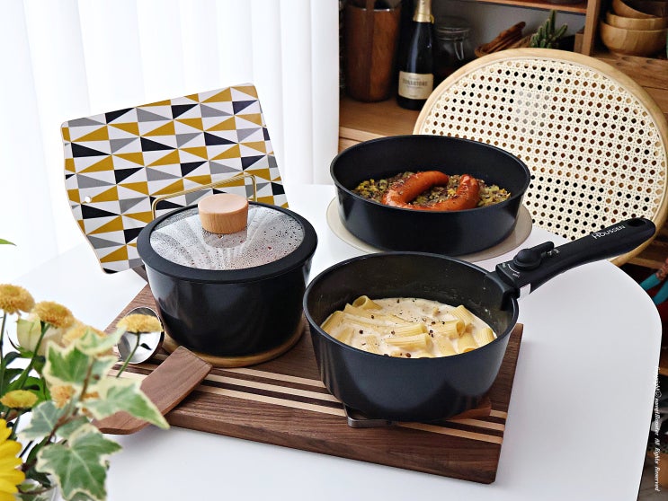  요리온 탈부착멀티핸들 냄비프라이팬세트