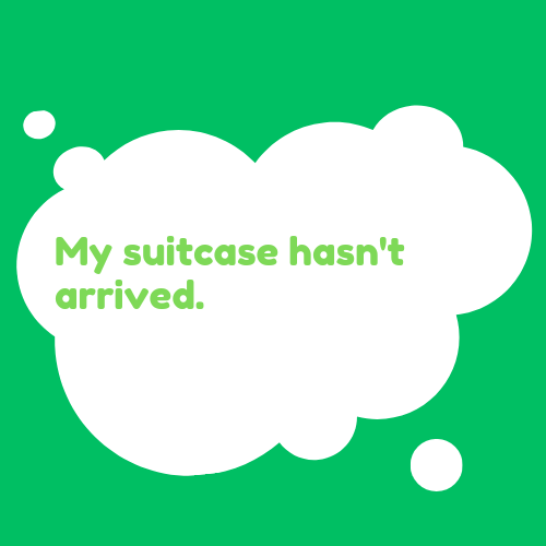 스픽 132일차, My suitcase hasnt arrived. 제 짐이 안 나왔어요.