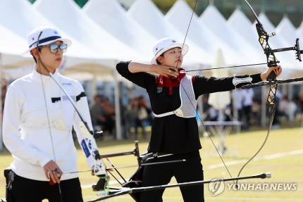 전국체전 <b>임시현</b>, 안산 대결도 <b>임시현</b>의 승리