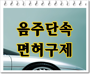  부산 음주운전 면허취소 단속 후 자신이 해야 할 일들
