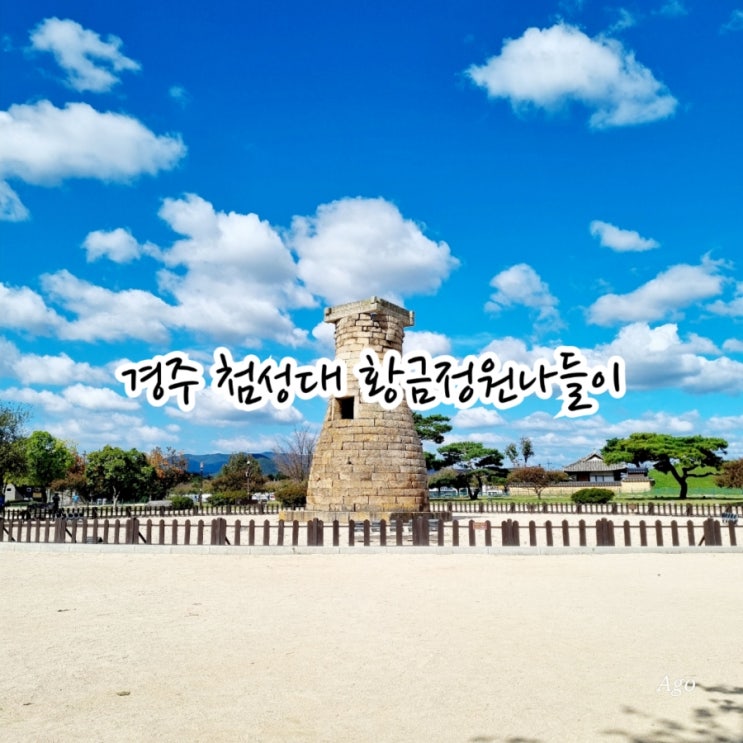  경주가볼만한곳 첨성대 feat 경주황금정원나들이