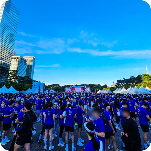 뉴발란스 런온 Run your way 마라톤 러닝키트 및 패키지 박스, 현장 물품 제작