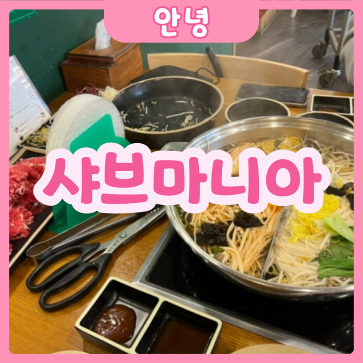  [화성|안녕] 샤브마니아 | 무한리필 셀프바 샤브샤브맛집!