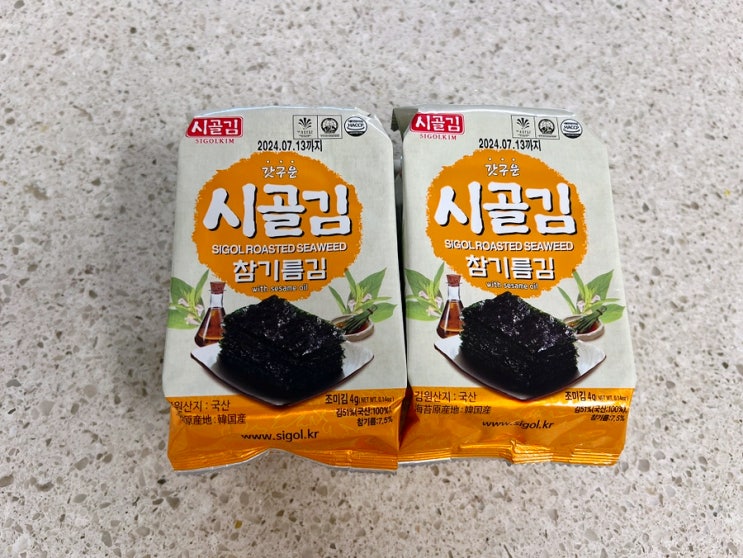  자취생반찬 필수품 시골김 참기름김 김세트