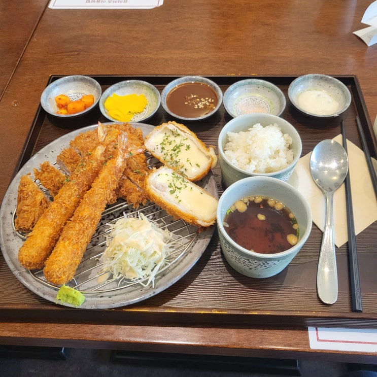 안양 점심맛집 유미카츠 메뉴 모듬카츠 가격