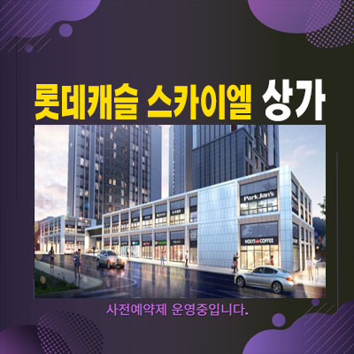  원당역 롯데캐슬 스카이엘 성사동 주상복합아파트 단지내 상가 신축상권 현장 잔여호실 홍보관