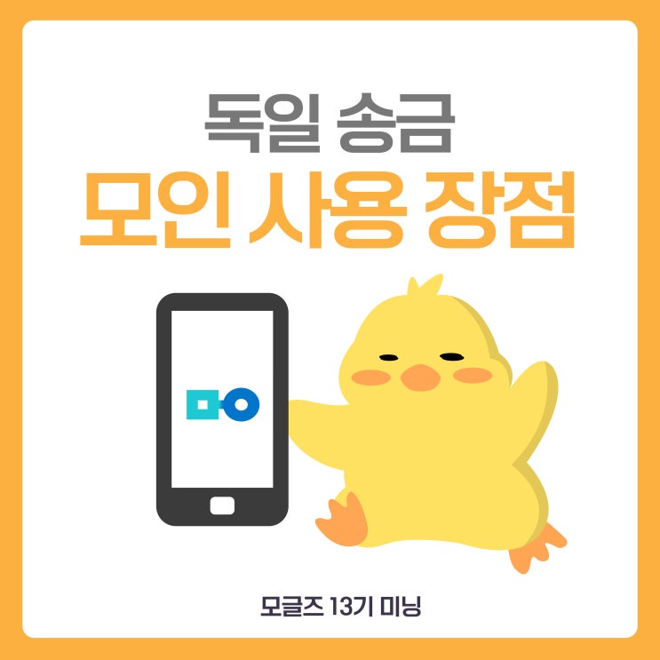  [모글즈 13기] 독일 송금 모인 사용 장점