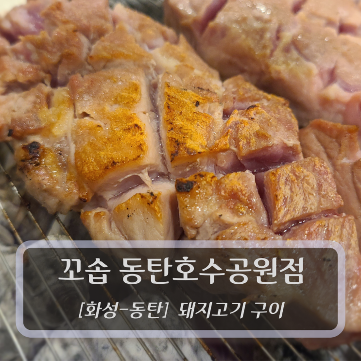 [화성-동탄2신도시, 돼지고기구이] 꼬솝 동탄호수공원점 - 동탄회식장소
