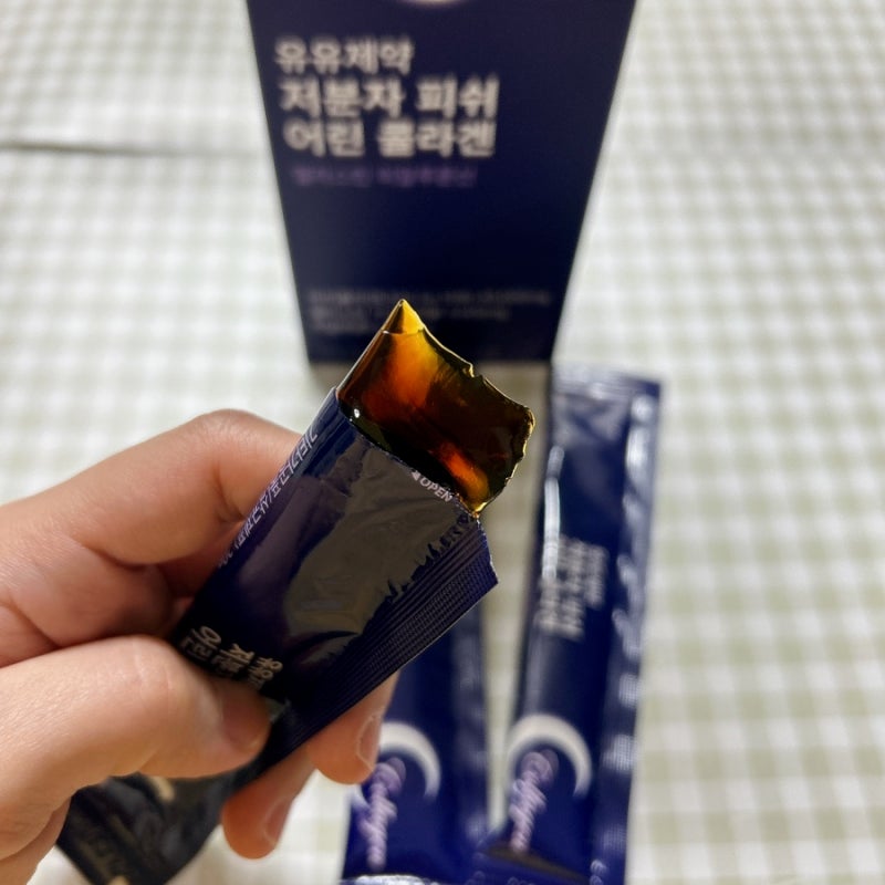 콜라겐 젤리스틱 유유제약 저분자 피쉬 어린 콜라겐 엘라스틴 히알루론산 후기