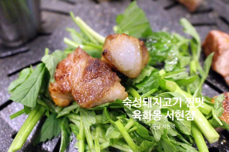 서현역 맛집 【육화몽】 서현점에서 숙성 돼지고기... 231019