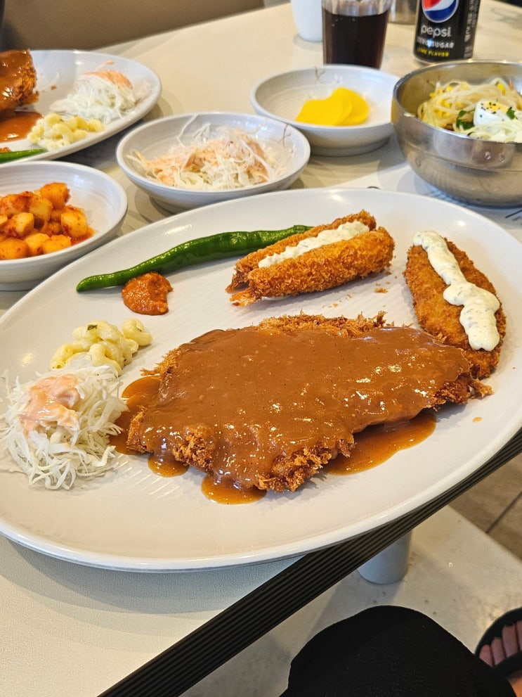  세종 새롬동 경양식 돈까스1980 세트메뉴 가성비 맛집