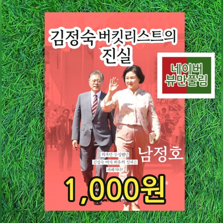 김정숙 버킷리스트의 진실 책 1,000원 의혹만 무성했던 BTS 해외순방 인도관광 대통령 전용기 외유의 실체 타지마할 중앙일보 논설위원 칼럼리스트 남정호 기자 진명출판사