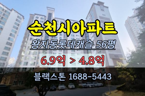 순천시아파트 경매 왕지동 롯데캐슬 56평 순천고급아파트