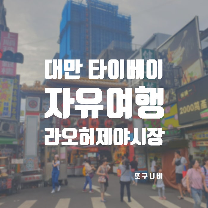  대만 타이베이 자유 여행 일정 코스 : 라오허제야시장 무지개다리 쑹산츠유궁