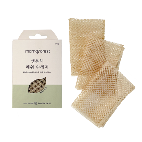  마마포레스트 PLA 생분해 메쉬 수세미 사용 후기