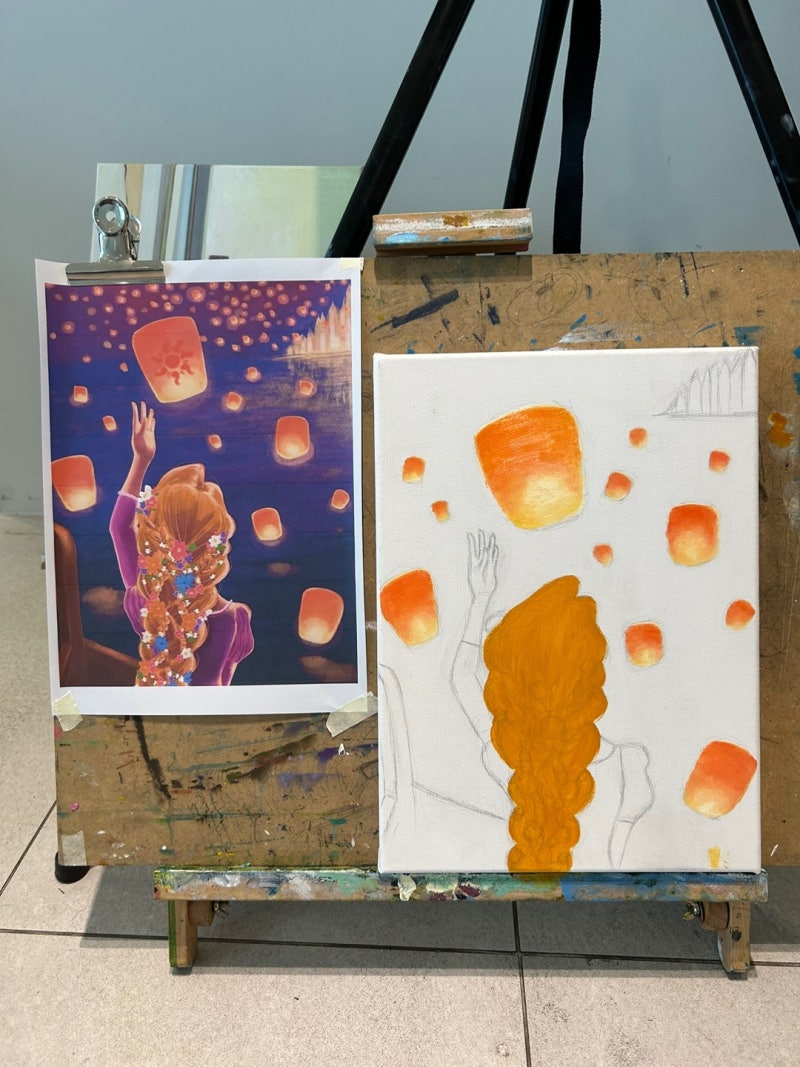 인스타 그림 라푼젤 그리기 | TikTok, image size:800x1067