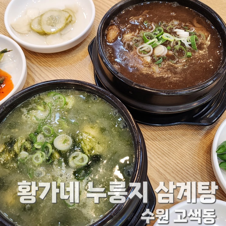  고색역맛집 황가네누룽지삼계탕 능이흑마늘 매생이굴삼계탕