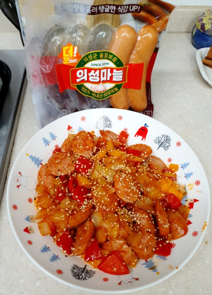  단백질함량표시제 시작한 롯데 의성마늘햄 집밥메뉴 쏘야/햄김치볶음밥