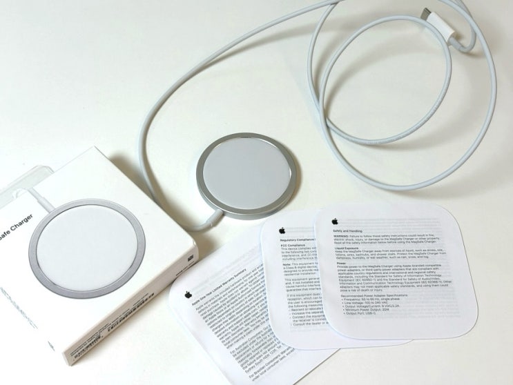  애플 맥세이프(magsafe) 무선충전기 언박싱, 효과음, 패키지(내돈내산)