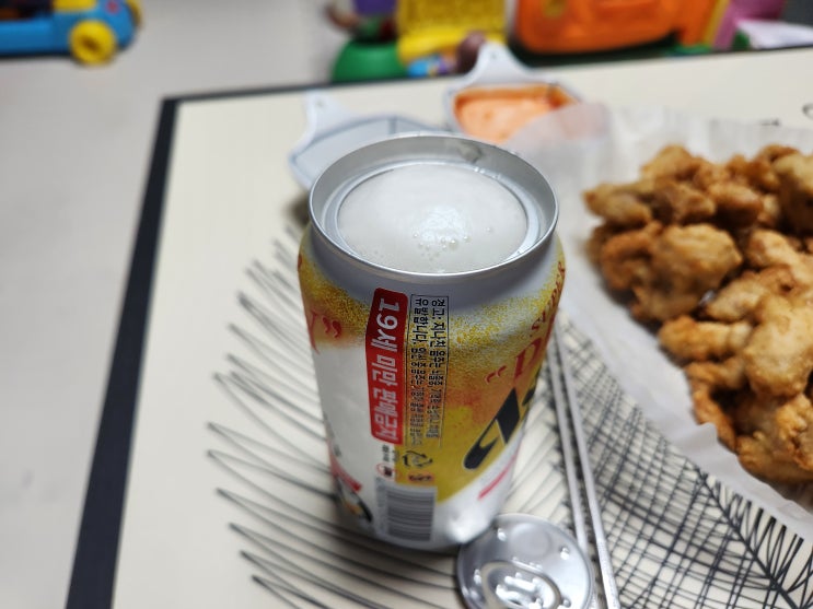  아사히 슈퍼드라이 생맥주 캔 맛 후기, 거품 팁, 보관온도