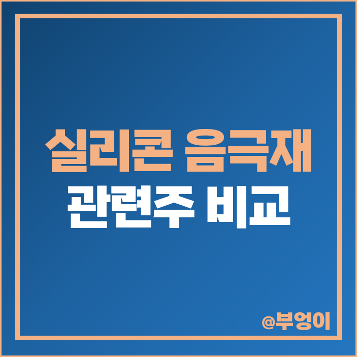 실리콘 음극재 관련주 2차전지 주식 대주전자재료 일진전기 주가