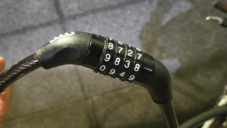 자전거 잠금장치 자물쇠 비밀번호 변경 방법 푸는법 다이소도 동일