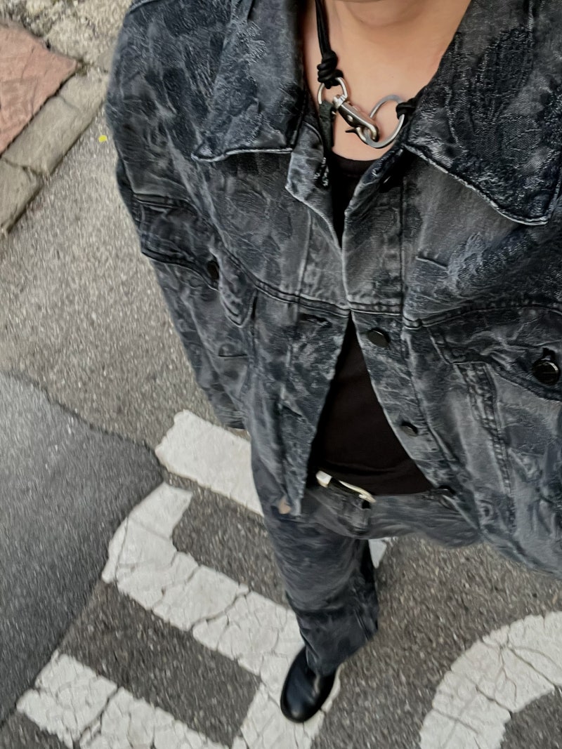 [IRO] 23F/W 이로 남성 자카드 데님 셋업 그레이(IRO MEN - Jacquard Denim set up grey) 후기
