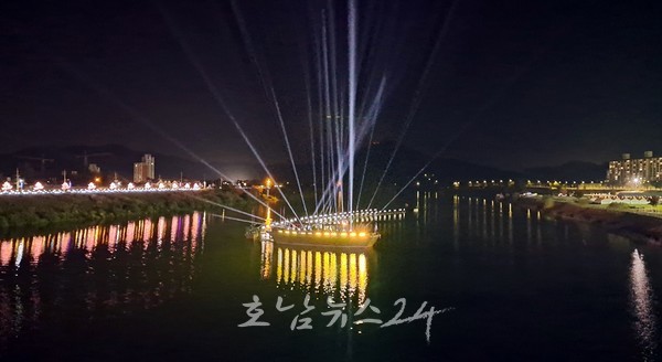  2023나주축제 영산강은 살아있다, 개막식 54척 조운선 영산강 퍼레이드