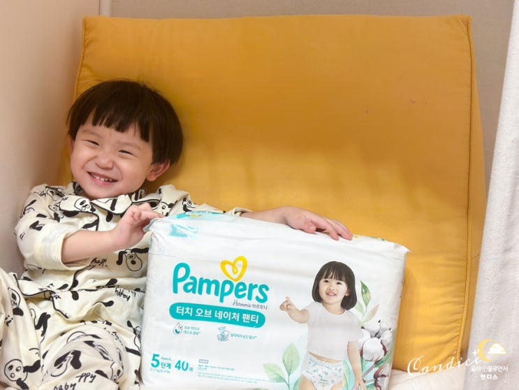  팸퍼스 터치오브네이처 팬티기저귀 추천