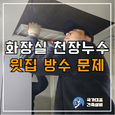  화장실 천장 누수 원인은 윗집 화장실 바닥방수, 공사비용 보상은? (은평구 아파트 사례)