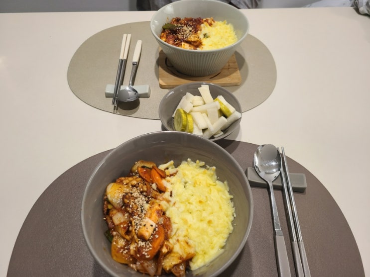  [집밥-보통날] 오징어 치즈 덮밥