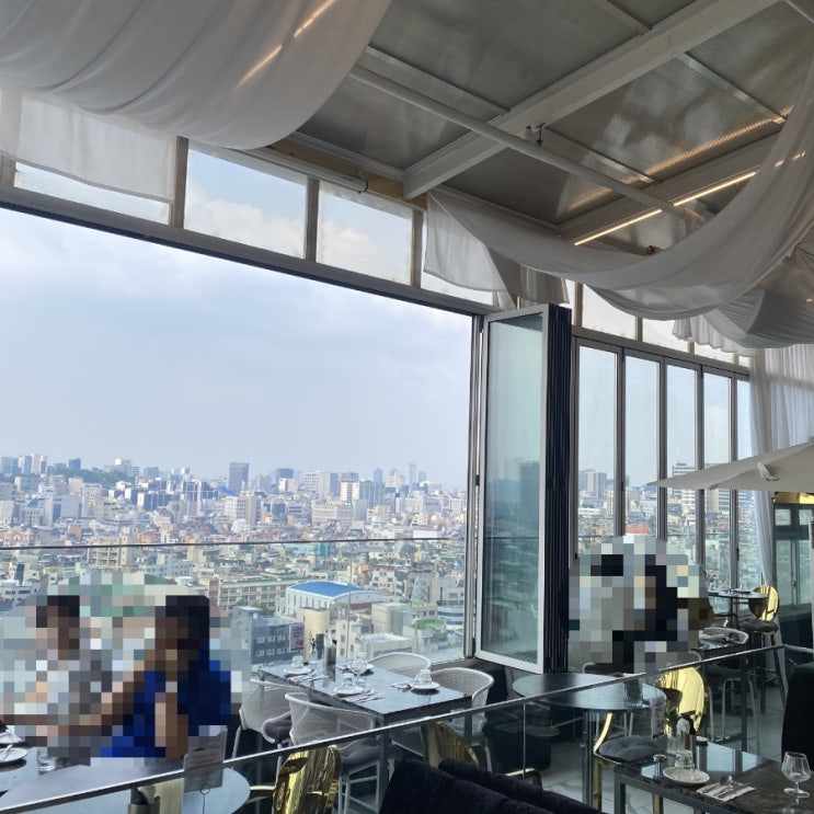  [서울 강남구] 호텔 더 디자이너스 13층 강남역 신논현역 루프탑 뷰맛집 "메리가든"