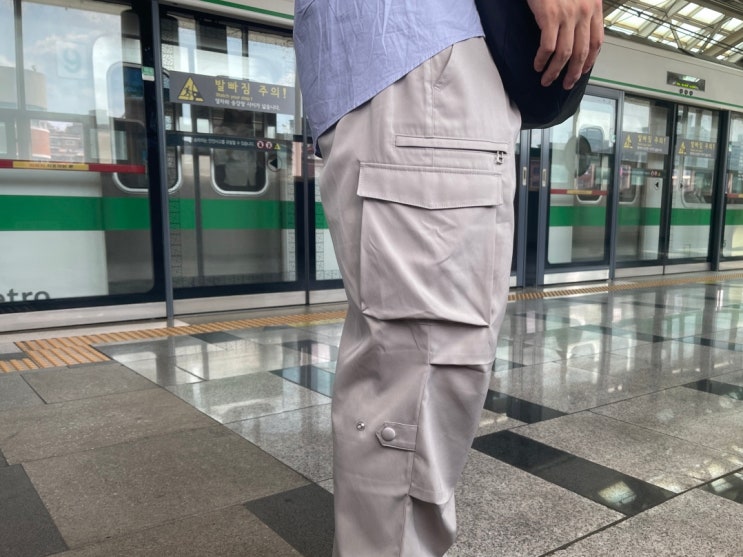ETCE 이티씨이 햄퍼스 카고 팬츠 카키베이지 남자 캐쥬얼룩