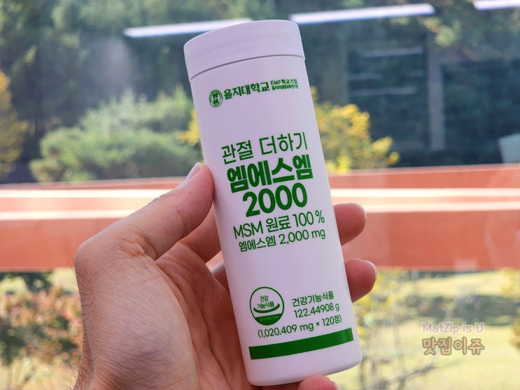  관절영양제 MSM 을지대학교 엠에스엠 2000으로 활력있게