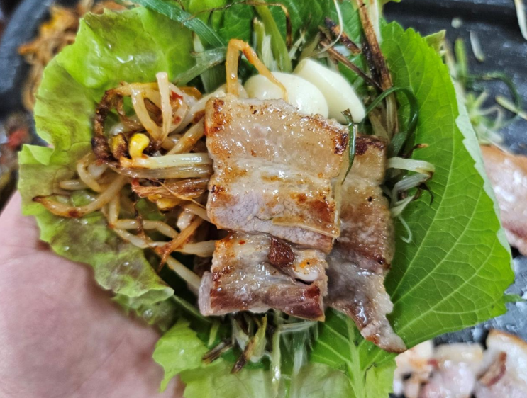  경남맛집 고성 고깃집 황리갈비 셀프바도 최고!