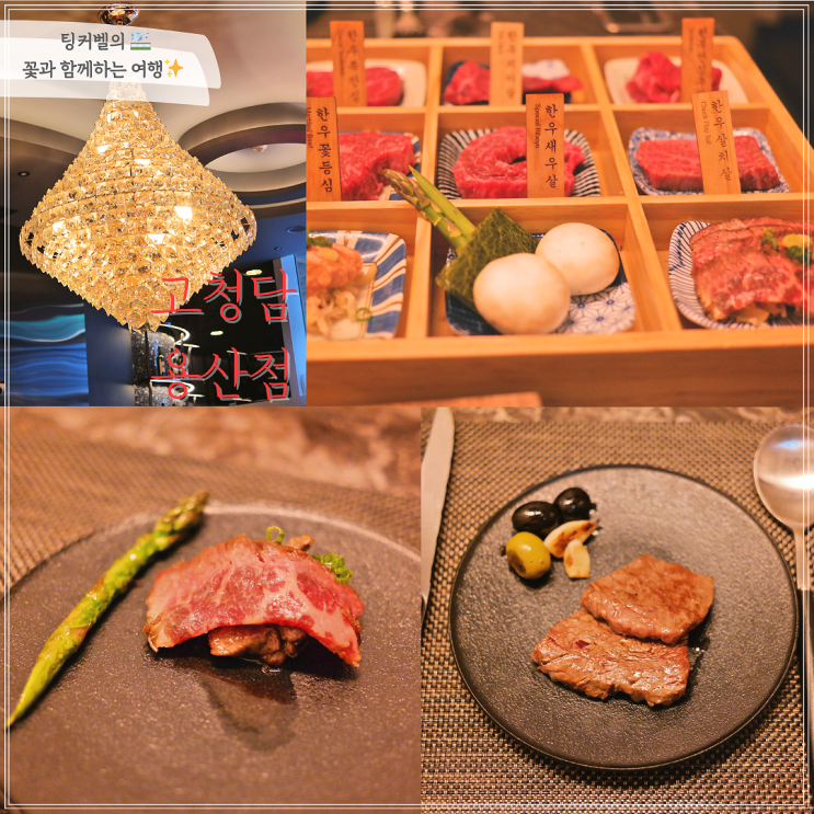  용산 소고기 맛집 룸식당 고청담 용산점 식사후기