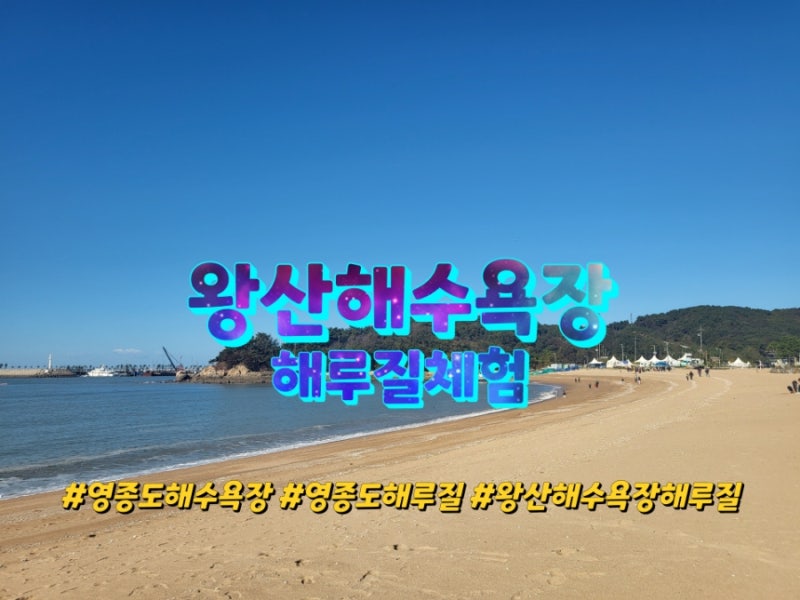 [영종도여행] 왕산해수욕장 갯벌체험 해루질도전기 조개잡기 낙지도 있다