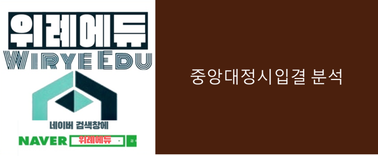  중앙대 정시입결 분석