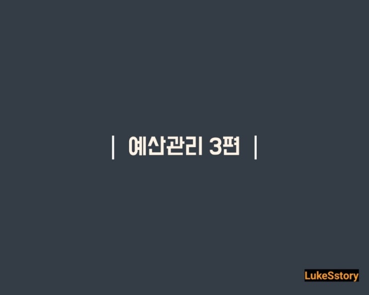  [경영기획] 예산관리 3편 - 예실분석