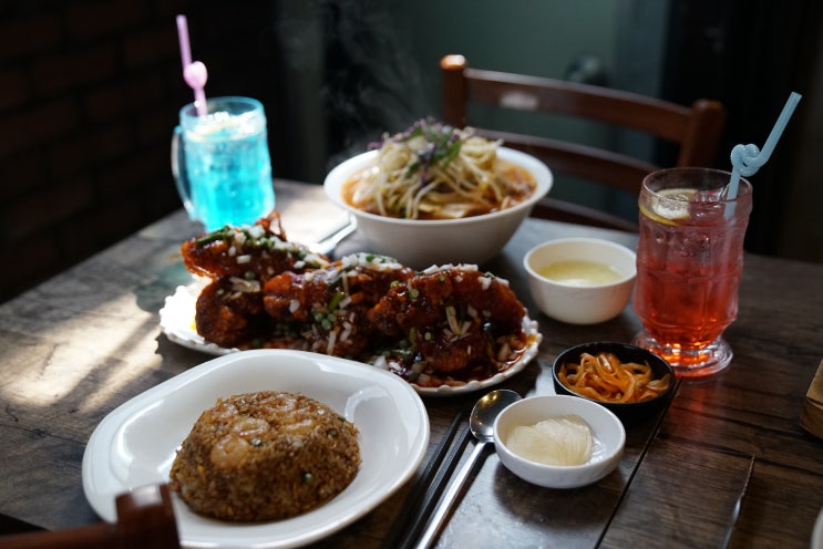  한남동 맛집 한남동자리 한남점 목화솜 탕수육