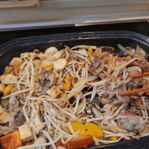  맛있는 다이어트 식단 차돌 숙주 두부면 볶음
