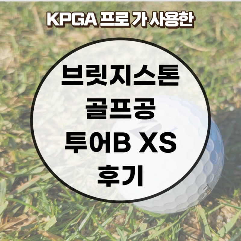 타이거 우즈 브릿지스톤 골프공 투어 B XS.KPGA 프로 사용 후기