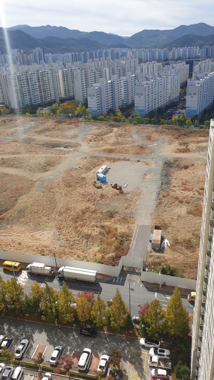  송현주공 3단지(상인센트럴 자이, 상센자) 공사현장