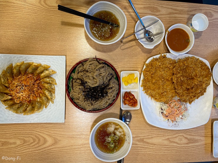  진해 송학동 면돈 :: 판모밀과 돈까스, 그리고 비빔만두 가성비 좋은 맛집
