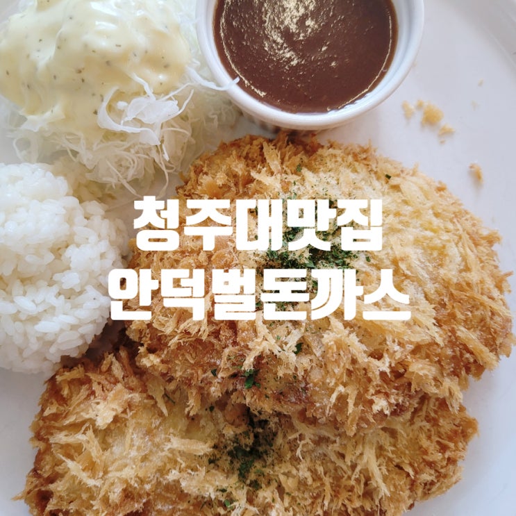  청주대 안덕벌 맛집 안덕벌돈까스