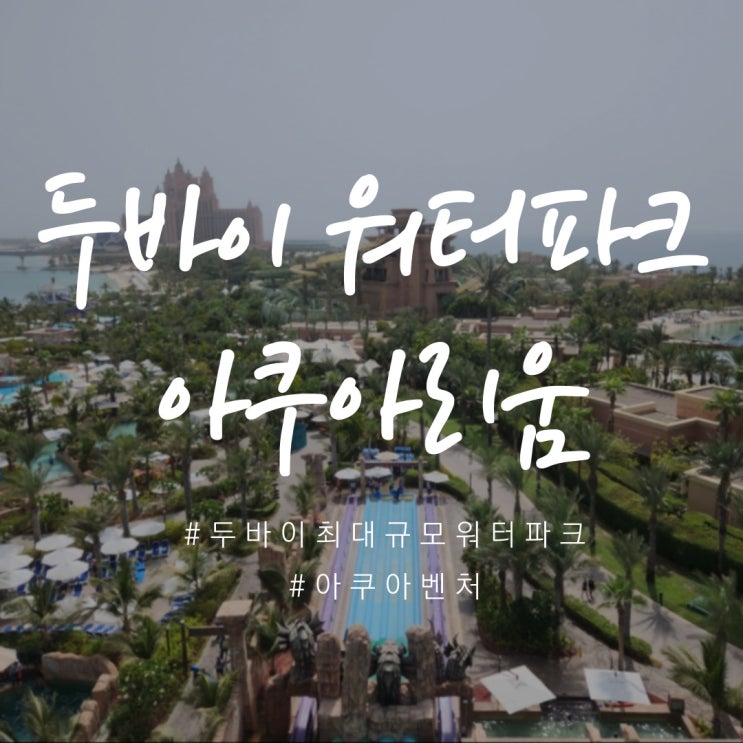  아틀란티스에서 두바이 워터파크 아쿠아리움 아쿠아벤처 즐기기 (입장료, 할인, 준비물, 샤워실, 수건, 체크아웃)