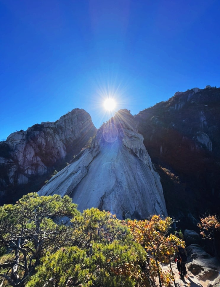  북한산 단풍코스 숨은벽 능선, 북한산의 비경과 만나다 (산행일 23.10.22)